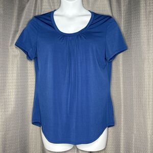 New Mix Womens Blouse Top Short Sleeve Blue Size 2XL